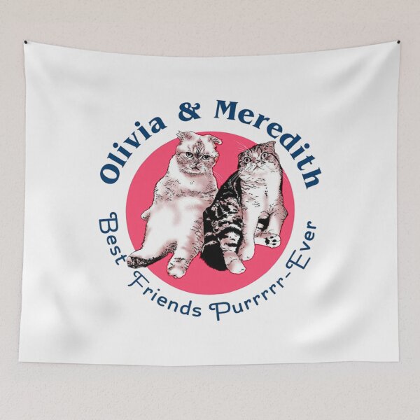 Item preview, Olivia & Mered­ith | Best Friends Purr Ever designed and sold by DingoTee (1388)⭐⭐⭐⭐⭐.