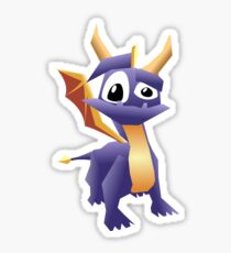 Spyro Wut Face - No Outlines Sticker