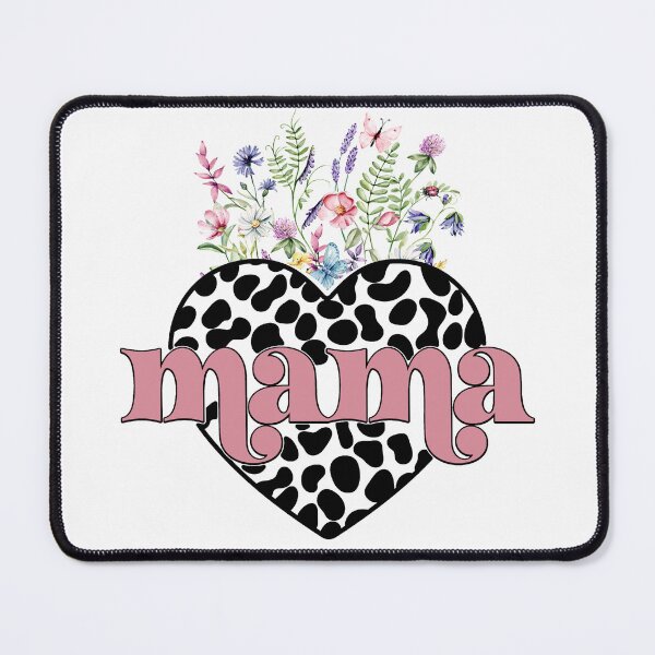 Item preview, Retro Mama Heart Flowers designed and sold by HappyLifeCreate.
