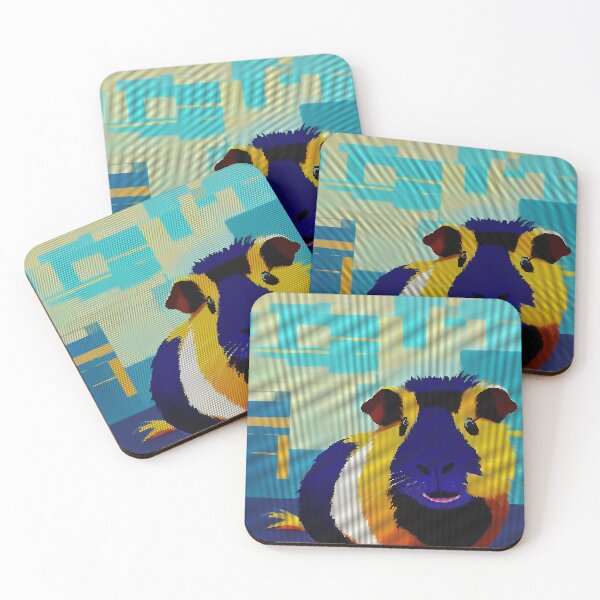 Item preview, Colorful Abstract Guinea Pig 8-bit Pixel Art designed and sold by PixelDripped.