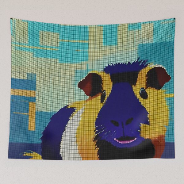 Item preview, Colorful Abstract Guinea Pig 8-bit Pixel Art designed and sold by PixelDripped.
