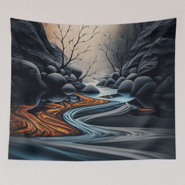 Item preview, river abstract designed and sold by shokA Design.