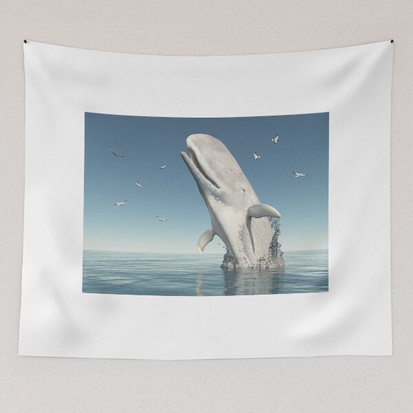 Item preview, Emerging sperm whale and seagulls designed and sold by MIRO3D.