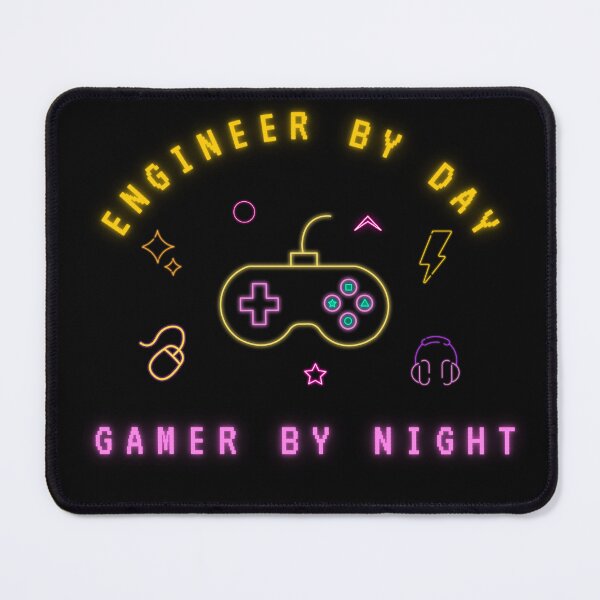 Item preview, Engineer by day gamer by night designed and sold by DigitalByEb.