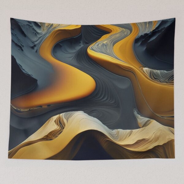 Item preview, river abstract designed and sold by shokA Design.