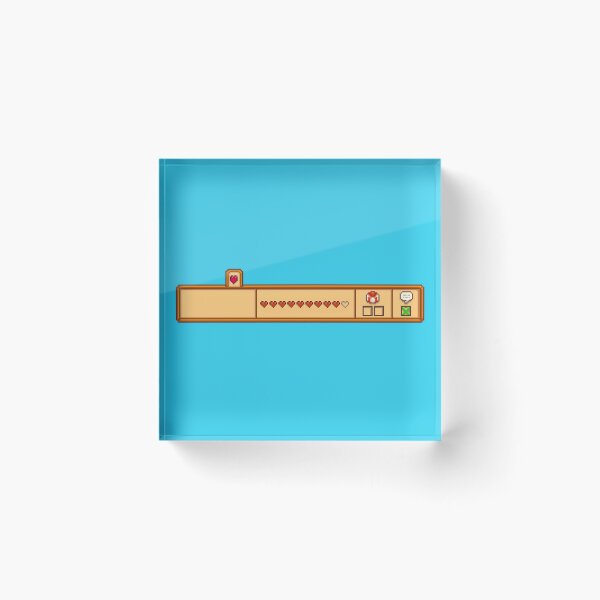 Item preview, Stardew Valley Relationship Bar 9 heart 0 present 1 talk designed and sold by aiya-pixels.