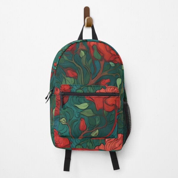Item preview, Red roses in the style of van gogh pattern designed and sold by Kenneth Heiss.