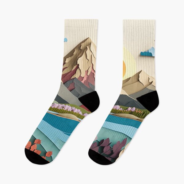 Item preview, Colorful Mountain and Flowers  designed and sold by Juliascutecornr.