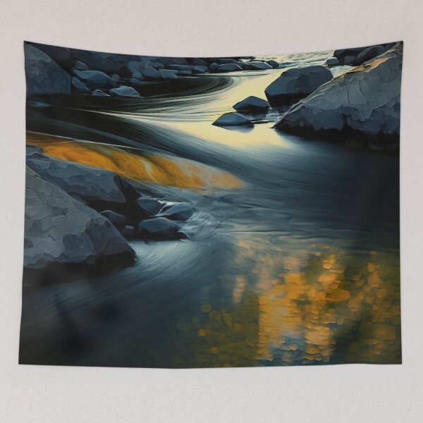 Item preview, river abstract designed and sold by shokA Design.