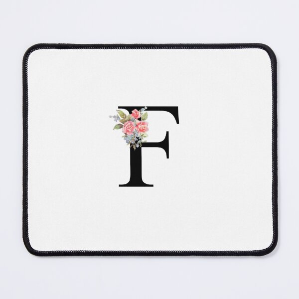 Item preview, Letter F Botanical Monogram Floral Pink Rose Flowers F Initial designed and sold by inspirationzgal.