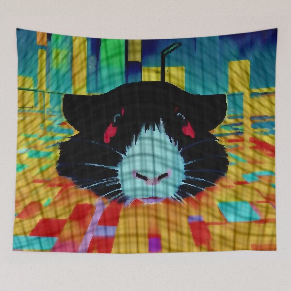 Item preview, Colorful Abstract Guinea Pig 8-bit Pixel Art designed and sold by PixelDripped.