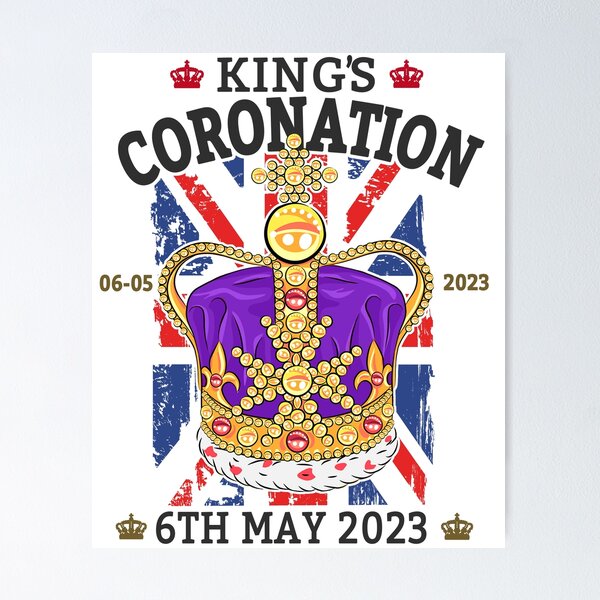 MINI KING & QUEEN CROWN TEMPORARY TATTOO, ROYAL, KING CHARLES III  CORONATION