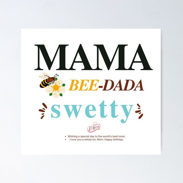 Item preview, Mama Dada Bee, Matching Family Bee, Birthday Gift designed and sold by sandra-merch.