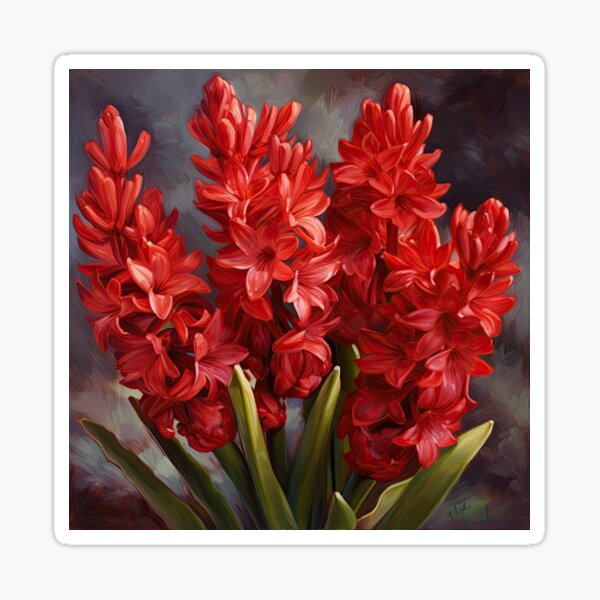 Aperçu de l'œuvre Red Hyacinth  créée et vendue par Vanover Designs.