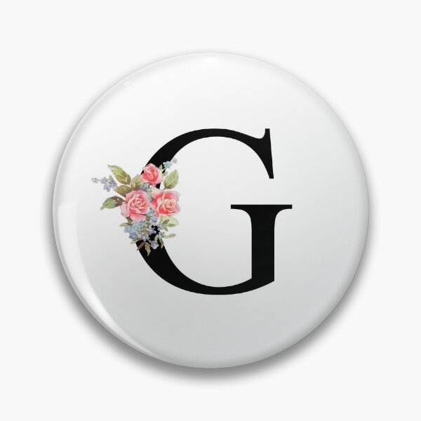 Item preview, Letter G Botanical Monogram Floral Pink Rose Flowers G Initial designed and sold by inspirationzgal.