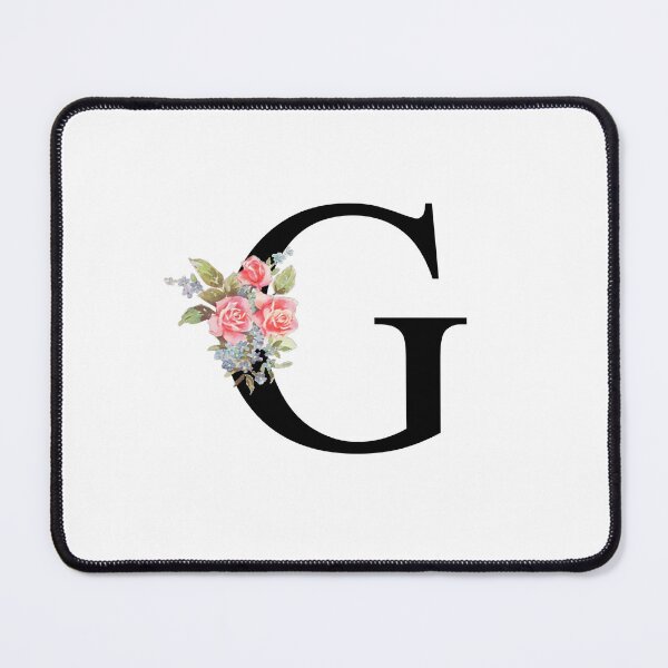 Item preview, Letter G Botanical Monogram Floral Pink Rose Flowers G Initial designed and sold by inspirationzgal.