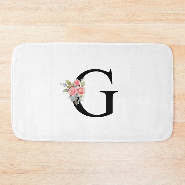 Item preview, Letter G Botanical Monogram Floral Pink Rose Flowers G Initial designed and sold by inspirationzgal.