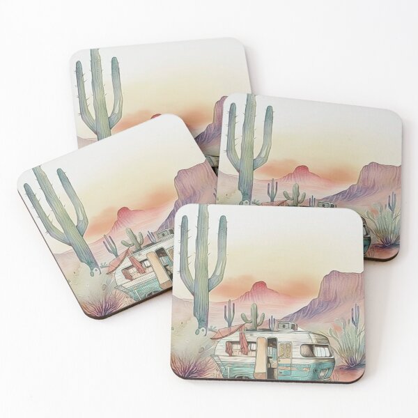 Item preview, Vintage Southwest Desert Landscape Painting designed and sold by HappyLifeCreate.