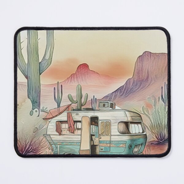 Item preview, Vintage Southwest Desert Landscape Painting designed and sold by HappyLifeCreate.