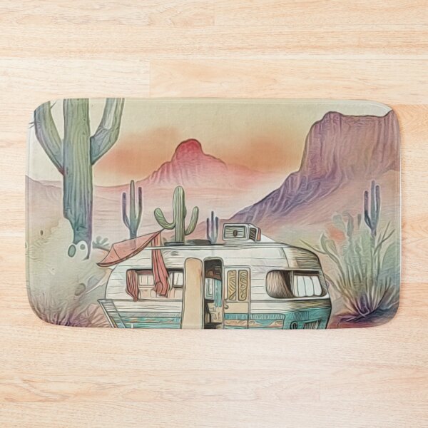 Item preview, Vintage Southwest Desert Landscape Painting designed and sold by HappyLifeCreate.