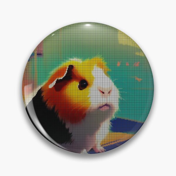 Item preview, Colorful Abstract Guinea Pig 8-bit Pixel Art designed and sold by PixelDripped.