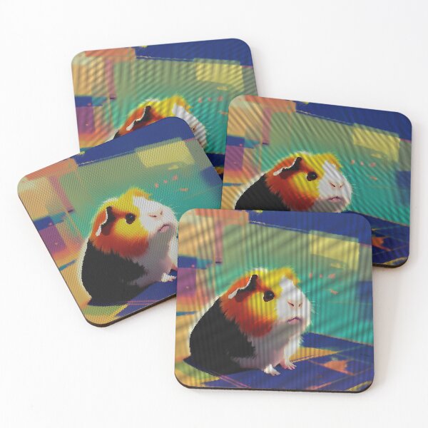 Item preview, Colorful Abstract Guinea Pig 8-bit Pixel Art designed and sold by PixelDripped.