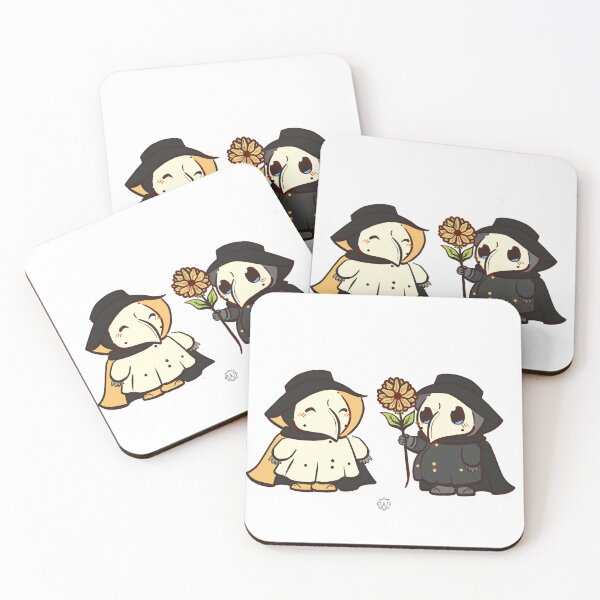Item preview, A chibi couple of plague doctors  designed and sold by Wang-DesignShop.