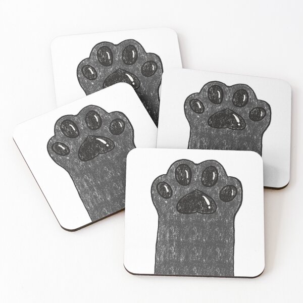 Item preview, Black paw and black beans designed and sold by LittlestMonster.