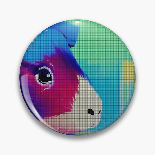 Item preview, Colorful Abstract Guinea Pig 8-bit Pixel Art designed and sold by PixelDripped.