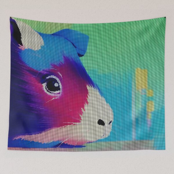 Item preview, Colorful Abstract Guinea Pig 8-bit Pixel Art designed and sold by PixelDripped.