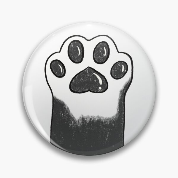 Item preview, Black and white paw designed and sold by LittlestMonster.