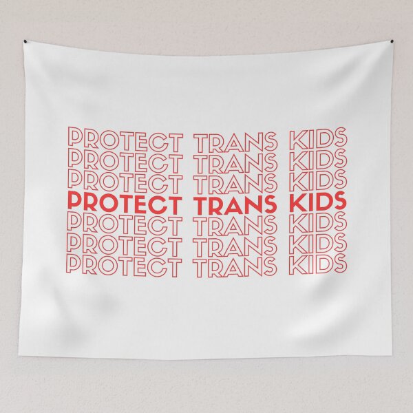 Item preview, Protect Trans Kids Red designed and sold by metanoiias.