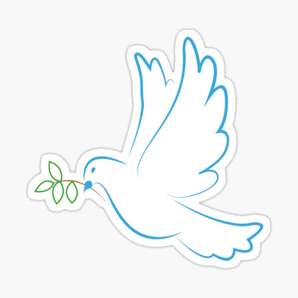 Item preview, Symbol of world. Pigeon. Flying pigeon holds branch. Peace. Symbol of love, freedom. Dove. designed and sold by Tanysl.
