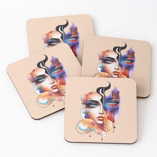 Item preview, Abstract Woman's Face designed and sold by Witsprings.