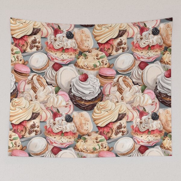 Item preview, My Grandmother's Cakes - Meringues and Boucher Vintage Baking Pattern designed and sold by SecretDicer.