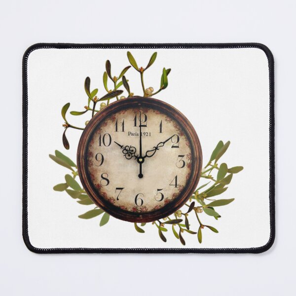 Artikelvorschau, Vintage Uhr mit Mistel entworfen und verkauft von AgArtD.