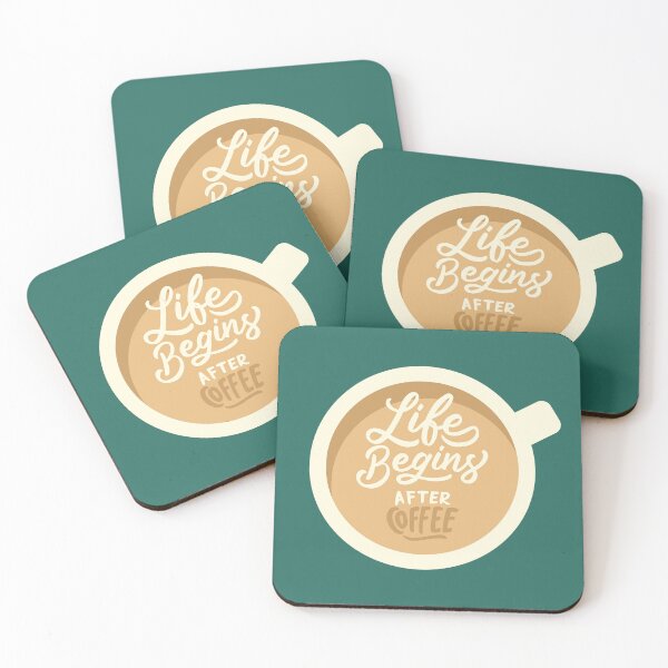 Item preview, Life begins after coffee designed and sold by studioCake.
