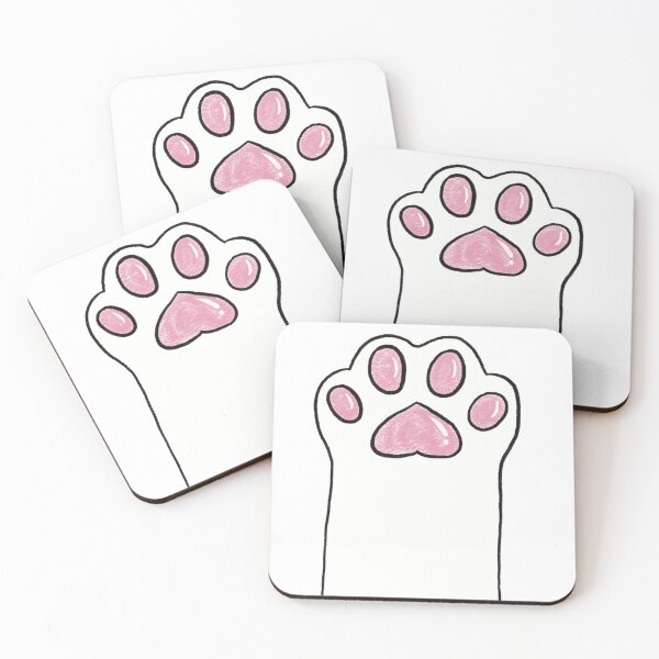 Item preview, White paw pink beans designed and sold by LittlestMonster.