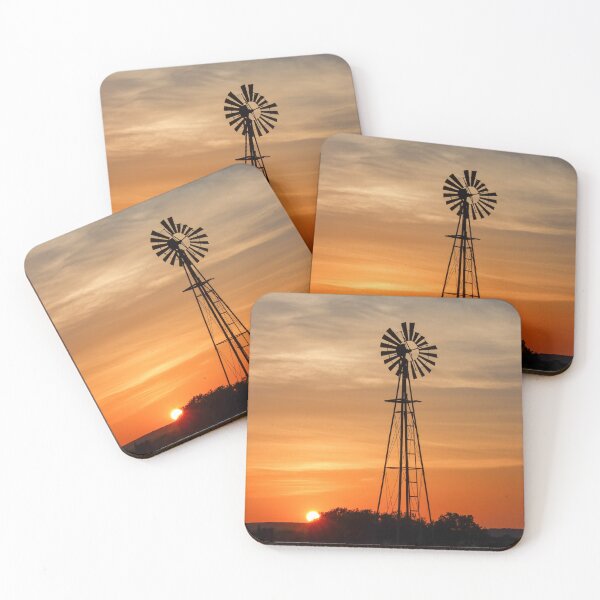 Item preview, Texas windmill at sunset designed and sold by Nina-Nelson.
