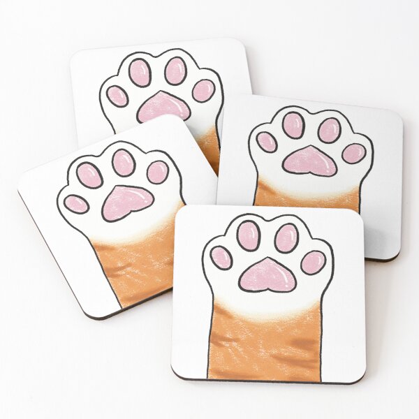 Item preview, Orange paw pink beans designed and sold by LittlestMonster.