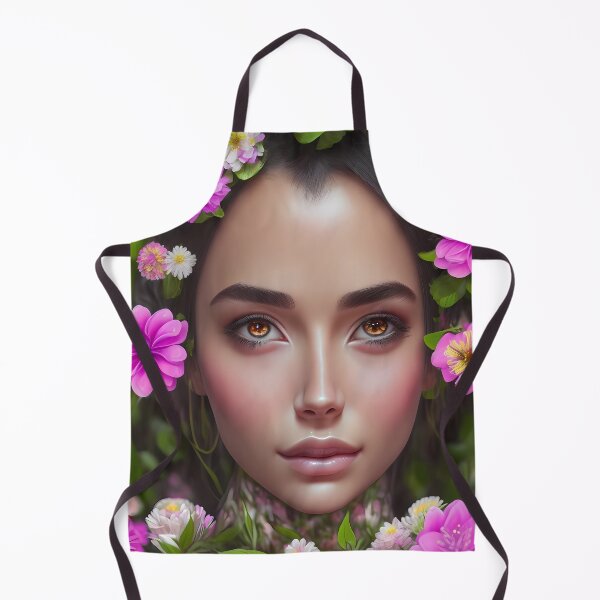 Item preview, face between flowers designed and sold by ViktorVigo.
