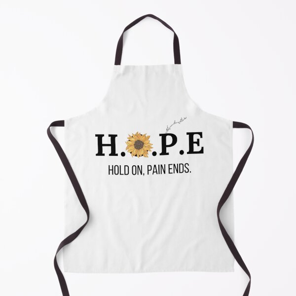 Item preview, Hold on pain ends sunflower typography designed and sold by Creativity Zone.