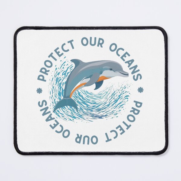Item preview, Protect Our Oceans Dolphin designed and sold by Lily-and-Lyle.