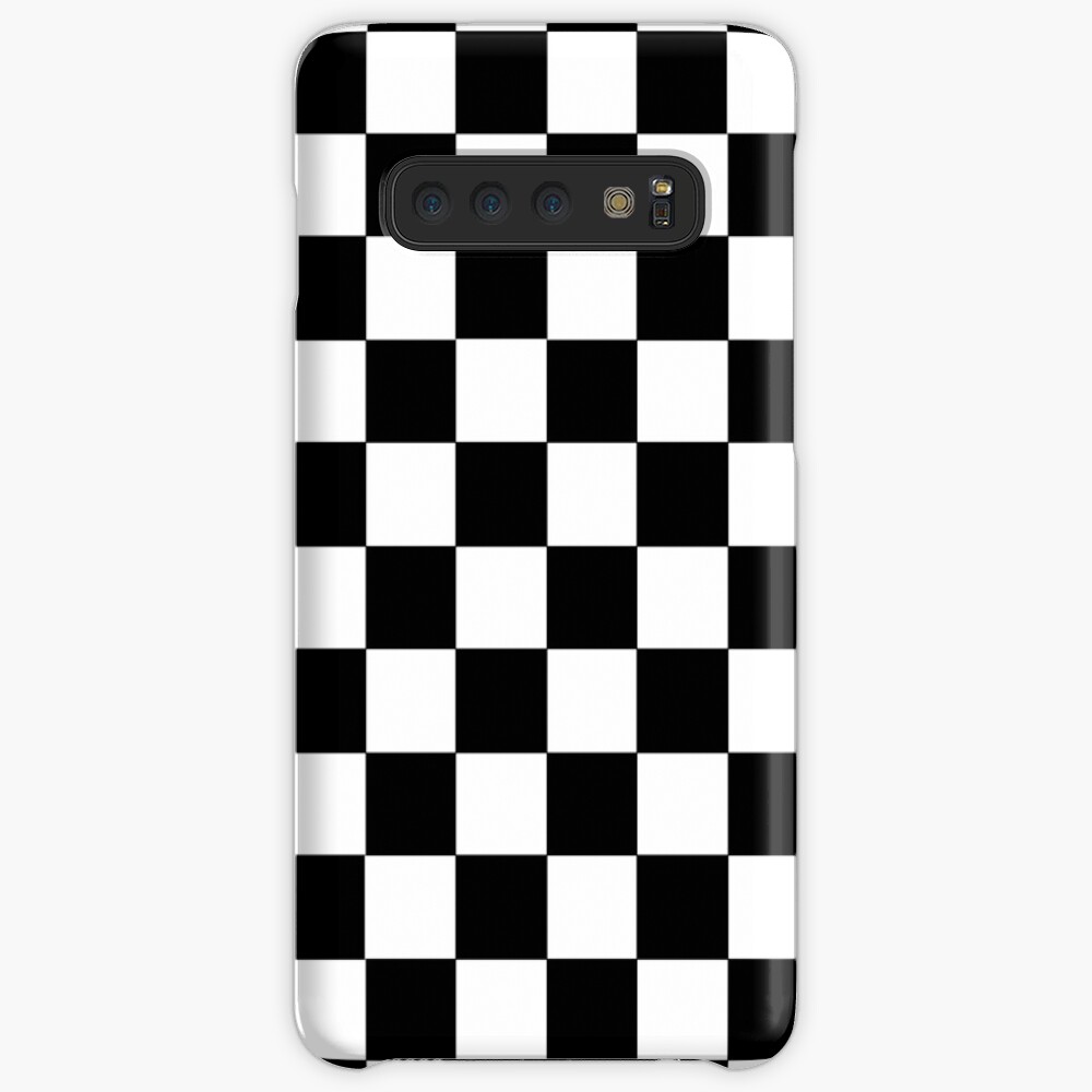 Checkered Black and White Case & Skin for Samsung Galaxy