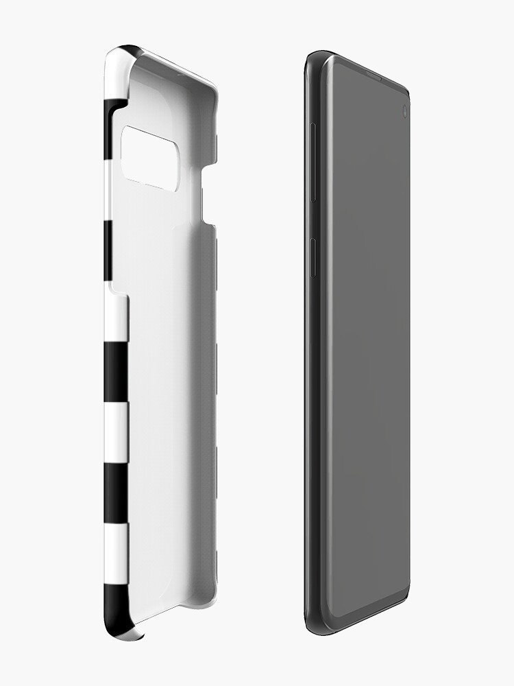 Alternate view of Checkered Black and White Case & Skin for Samsung Galaxy