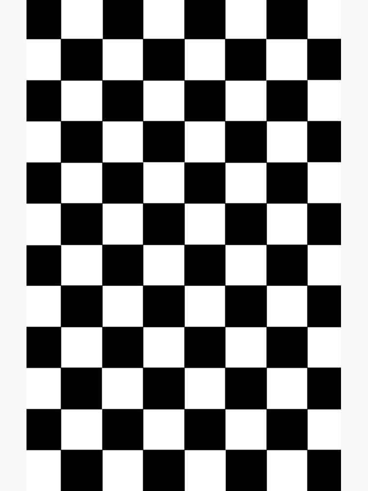 Checkered Black and White by lornakay
