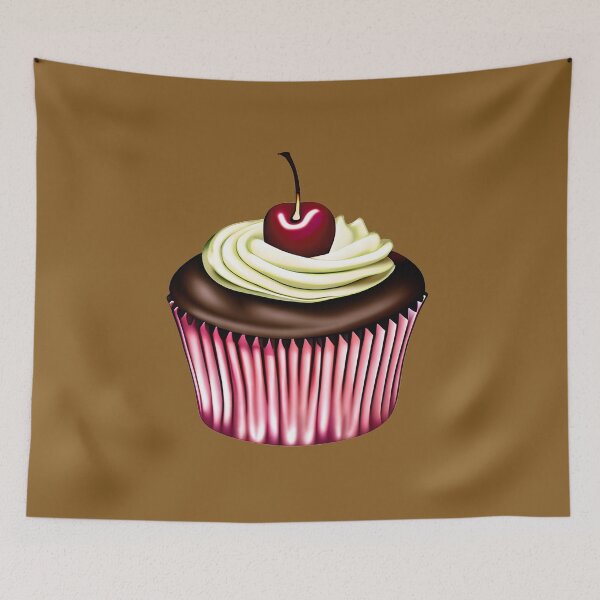 Item preview, Chocolate Cupcake with a Cherry on Top  designed and sold by Marymarice.