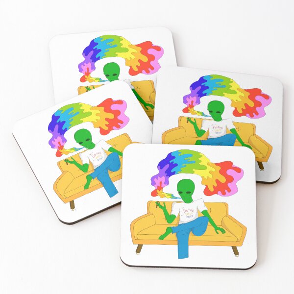 Artikelvorschau, Positive Vibes Only Alien entworfen und verkauft von Moving-Doodles.