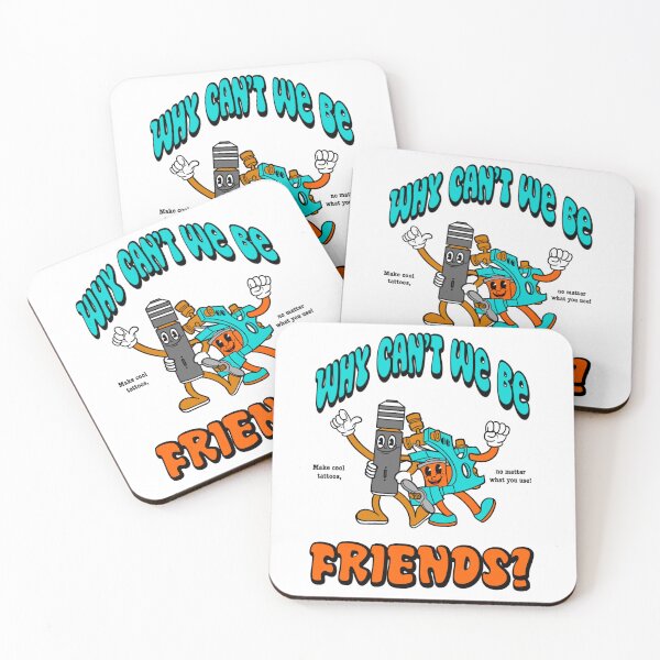 Item preview, why can't we be friends? designed and sold by KoolAidTattoos.