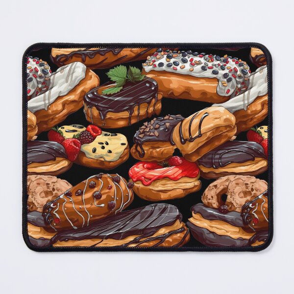 Item preview, My Grandmother's Cakes - Eclairs Cute Vintage Food Pattern designed and sold by SecretDicer.